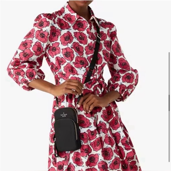 Kate Spade Black Chelsea Dual Zip Phone Crossbody Bag, Nylon - Picture 11 of 11